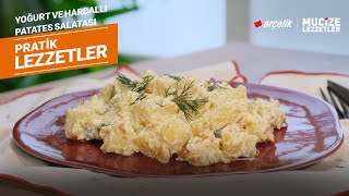 Süzme Yoğurt ve Hardallı Patates Salatası Tarifi