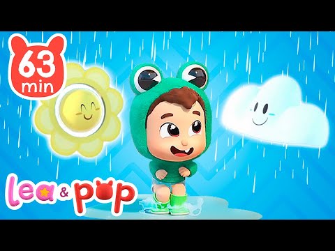 Lluvia lluvia vete ya 🌧️ y más música para bebés - Canciones infantiles de Lea y Pop