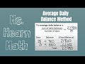 Calculating Finance Charges and Balances