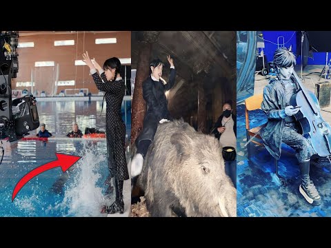Wednesday Behind the scenes |Jenna Ortega Behind the scenes| Daywithcelebrities
