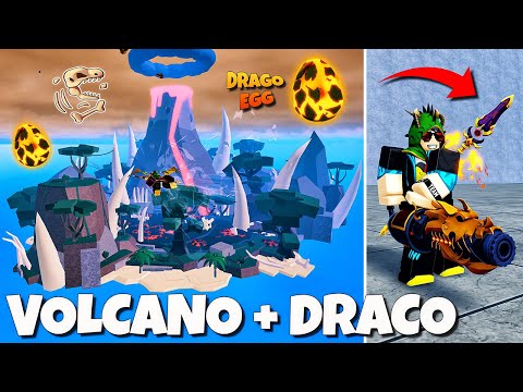 VOLCANO EVENT!! Dapat Race DRACO & Senjata Terkuat DRAGON 🐲🗿🐲 || Blox Fruits Indonesia