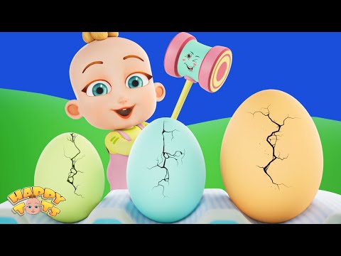 Egg Surprise Animals + More Nursery Rhymes & Kids Songs | Happy Tots