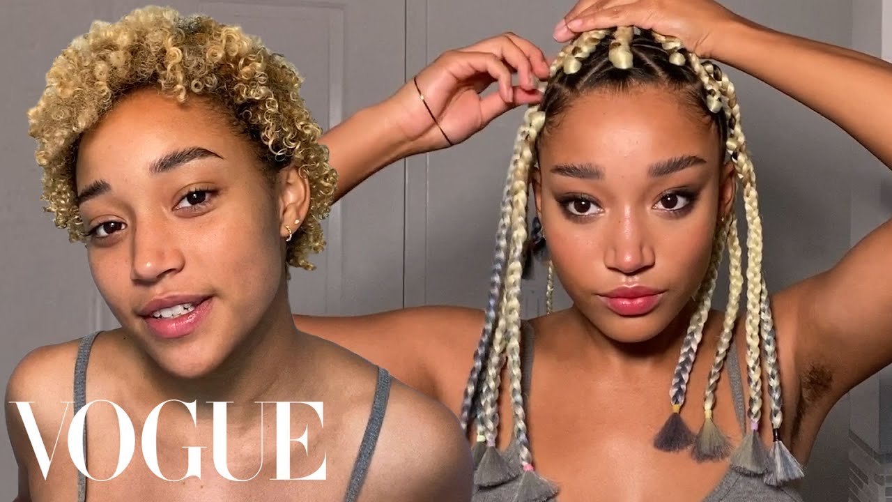 Amandla Stenberg's Guide to Box Braids, Smoky Eyes, and TikTok Brows - Beauty Secrets
