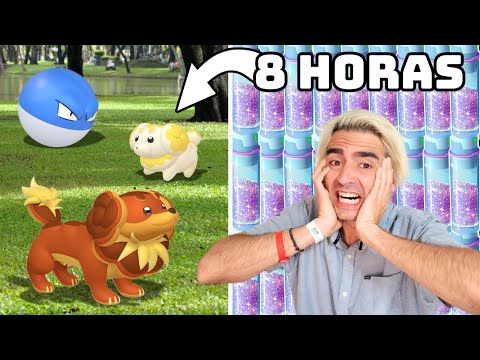 ¡JUGUÉ 8 HORAS CON POLVO ESTELAR X 6 Y ESTO FUE LO QUE CONSEGUÍ!!-POKÉMON GO