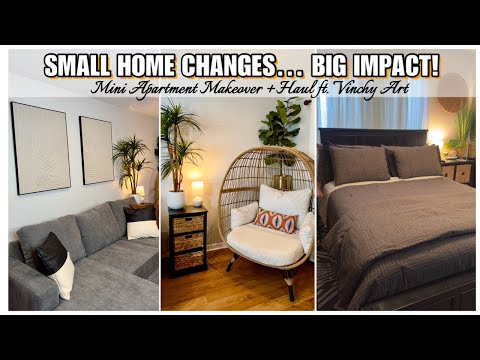 MINI APARTMENT MAKEOVER ft. VINCHY ART