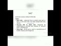 Salt and Sugar in Cooking