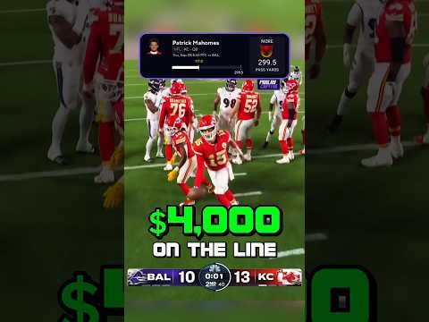 MAHOMES LOST ME $4,000.00😧 #sportspicks #prizepicks #sportsbetting #nflbetting #nflpicks #nfl #fyp