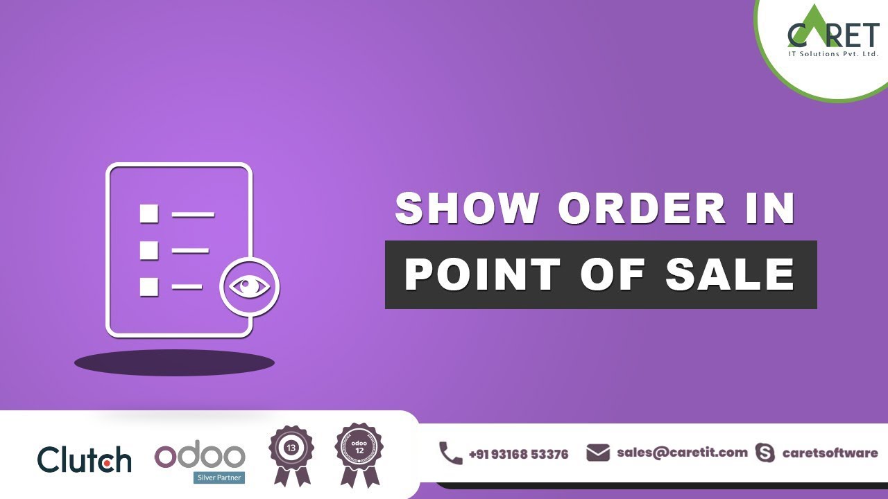 How to purchase order in odoo pos and manage it ? | 03.11.2020

In this tutorial we will talk about the odoo app called Show Order in POS | odoo POS and it's all order management functionalities.