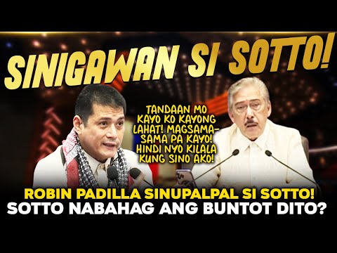 "WAG MO KONG BASTUSIN!" ROBIN PADILLA SINIGAWAN SI SOTTO! CAYETANO SINUPALPAL SI LACSON! BATO GALIT