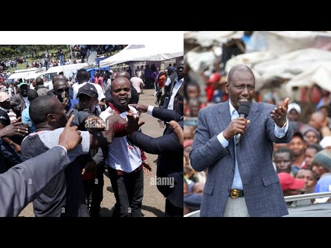 TOTAL DRAMA! RUTO HECKLED, CHASED AWAY IN ISIOLO BY YOUTHS! FORCED TO END HIS TOUR ABRUPTLY