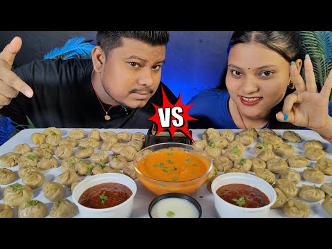 5 Mins 100 Spicy Momos Eating Challenge | Veg Momo | स्पाइसी मोमो चैलेंज | Fast Food Challenge