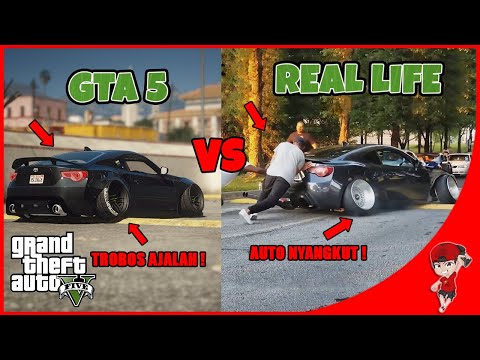 BEGINI JADINYA KALAU GTA DI DUNIA NYATA wkwk - Reaction GTA 5 VS Real Life