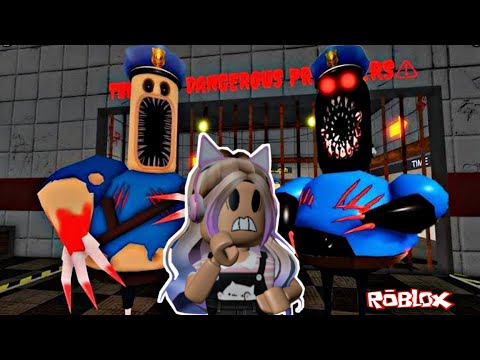 JOGUEI O BARRY POLICIAL VERSÃO TERROR - Deu muito Medo! Roblox