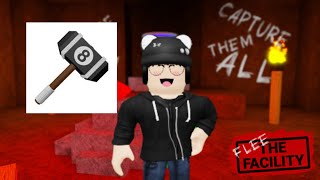 Testando a marreta 8 Ball (Roblox flee the facility)