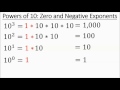 Simplifying Powers of Ten: Positive and Negative Exponents