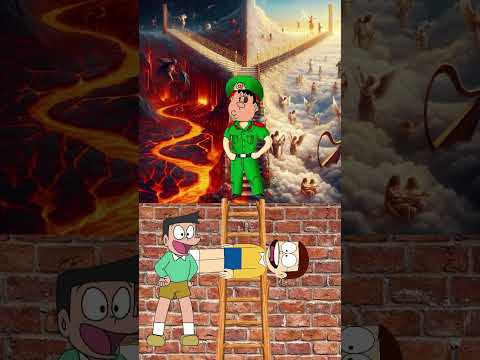 Ai là người tốt sẽ được lên thiên đường #cartoon #doraemon