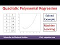 Quadratic Polynomial Regression Concepts