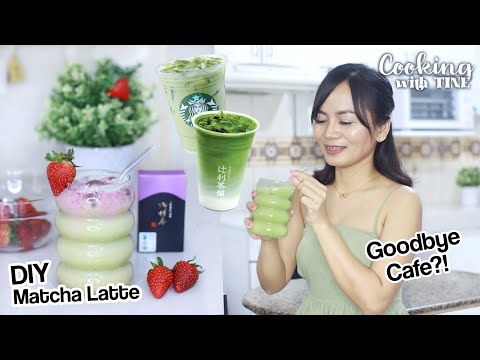 DIY MATCHA LATTE TUTORIAL legit from JAPAN 🇯🇵