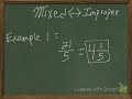 Converting Mixed Fractions and Improper Fractions