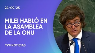 Javier Milei habló en la 80º Asamblea General de las Naciones Unidas