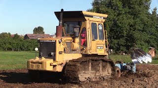 Caterpillar D6D SA + Lemken Juwel 10 aratura | CAT ploughing: sound and cab view - POV