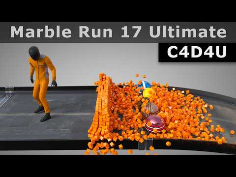 Marble Run Animation #17 Ultimate ⭐ C4D4U
