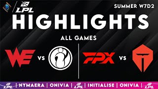LPL Highlights ALL GAMES Week 7 Day 2 | LPL 2025 Split 3 by Onivia