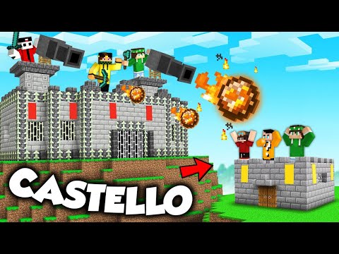 HO SFIDATO A COSTRUIRE un CASTELLO I MIEI AMICI - MINECRAFT ITA