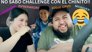NO SABO CHALLENGE CON EL CHINITO 😂🤦🏻‍♀️ || FAMILIA SG 🔴