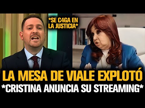 LA MESA DE VIALE EXPLOTÓ POR EL STREAMING DE CRISTINA TRAS SU CONDENA