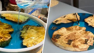 Blue Epoxy Wall Clock: A Stunning DIY Project
