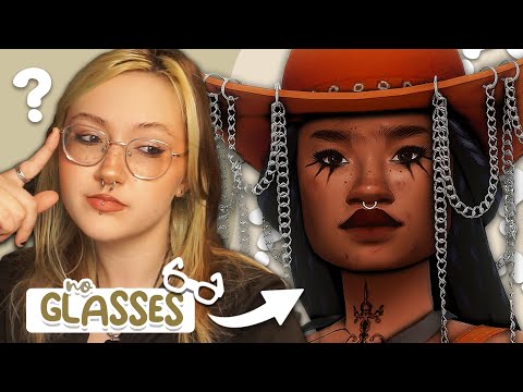 Making a Sim But I CAN'T SEE 👓 (No Glasses) | Sims 4 Create a Sim Challenge