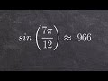 Trigonometric Functions and Angle Values