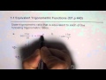 Trigonometric Functions and Quadrants
