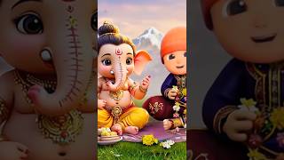 Natkhat Ganesha, नटखट गणेश, Ganpati Hindi Songs for Kids #shorts #babysongs #cartoon #viralshorts