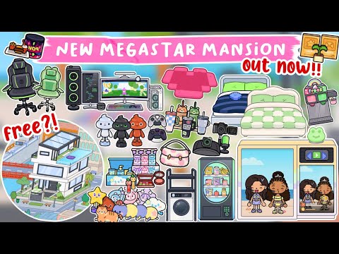 Toca Life World : NEW 100+ FURNITURE IN MEGASTAR MANSION OUT NOW | TOCA BOCA UPDATE