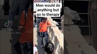 Men would do anything but go to therapy