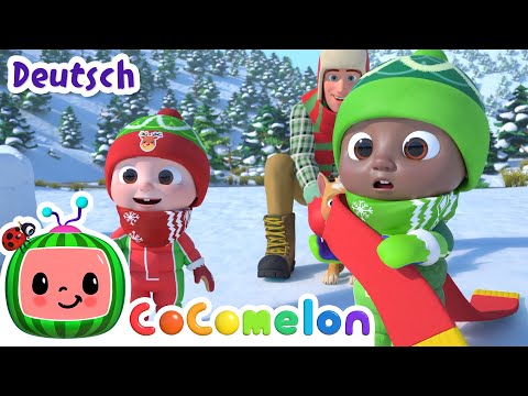 Wir bauen einen Schneemann | CoComelon Deutsch | Cartoons und Kinderlieder