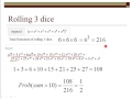 Polynomials and Probability with Dice