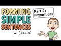 Constructing Simple Sentences with Prepositions in Spanish