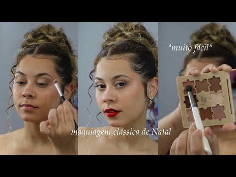 tutorial: maquiagem clássica para o natal 🎄 🎁