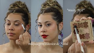tutorial: maquiagem clássica para o natal 🎄 🎁