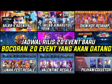 BOCORAN 20 EVENT GRATISAN MOBILE LEGENDS YANG AKAN HADIR, ML X AGENT ALI, KOF REVAMP, SKIN VALENTINE