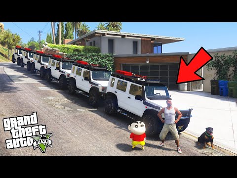 GTA 5 : Franklin Made WORLD'S LONGEST JIMNY With Shinchan In GTA 5!