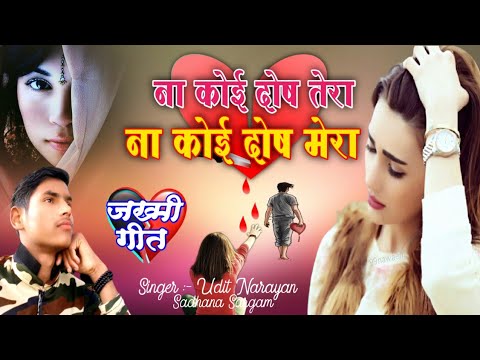 ना कोई दोष तेरा ना कोई दोष मेरा | Udit Narayan, Sadhana Sargam | बहुत दर्द भरा सॉन्ग ||