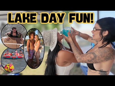 OUR FIRST LAKE DAY! *taking JJ's girlfriend with us*