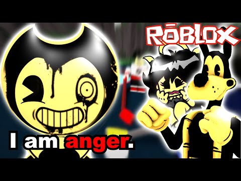 WHY IS BENDY ANGRY?! (BATIM Roblox Ice Hockey)