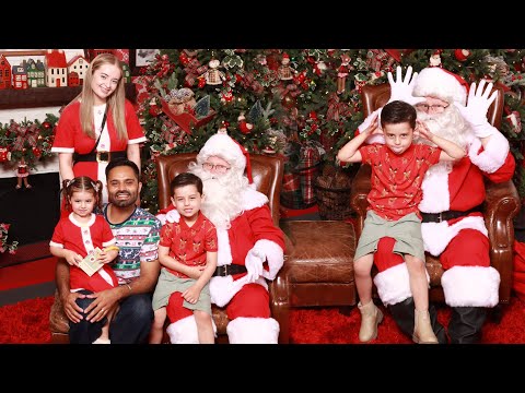 SURPRISING OUR KIDS WITH SANTA CLAUS!!