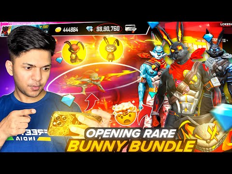 Free Fire First Look Of New Golden Bunny Bundle & Bunny Evo Skin II Rip 30000 diamonds 💎