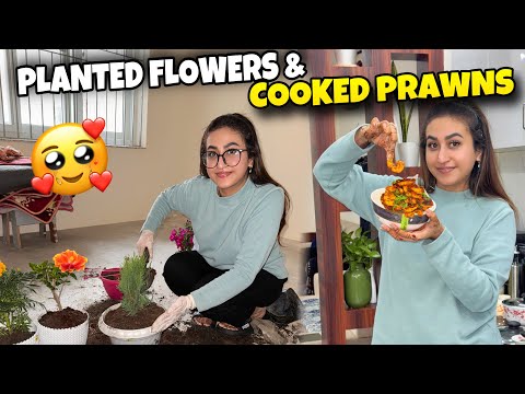 I LEARNED HOW TO PLANT FLOWERS FROM DIDI 😉 #alizehjamali